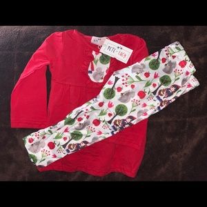 Infant girls “Lil Red Riding Hood” pant set